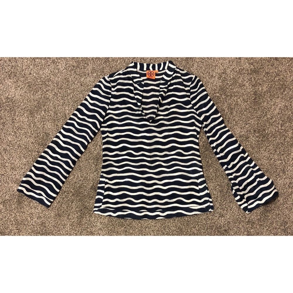 Tory Burch Sequence Tunic Navy White - image 4